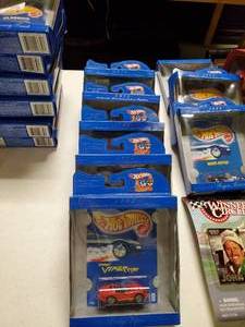 lot 2621 image: Lot of 6 Hot Wheels Authentic Commemorative Replicas