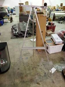 lot 2637 image: Large Aluminum Easel