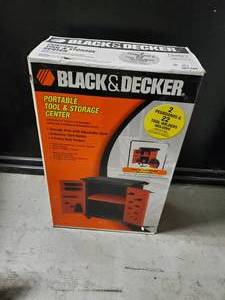 lot 2654 image: New in Box Black & Decker Portable Tool and Storage Center