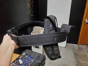 lot 2662 image: CopSecurity Guard Duty Belt with Gun, Handcuff and Magazine Holsters