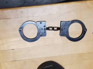 lot 2671 image: Pair of Vintage American Handcuffs