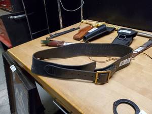 lot 2672 image: Leather .22 Cal Ammo Belt