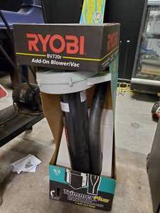 lot 2686 image: New in Box Ryobi BV720r Add-On BlowerVac