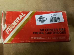 lot 2189 image: Partial Box of Federal 45 Auto
