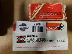lot 2208 image: Full Box of .25 Auto with Partial Box of .25 Auto