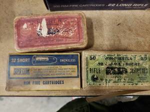 lot 2218 image: 3 Boxes 32 Short Ammo