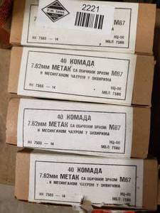 lot 2221 image: 4 Boxes 762 x 39 mm --40 Roundsbox