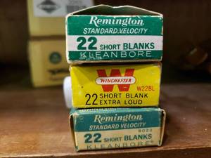 lot 2244 image: 3 Boxes of .22 Short Blanks