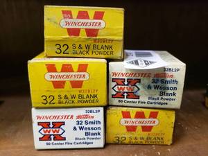 lot 2248 image: 5 Boxes of 32 Smith and Wesson Blanks