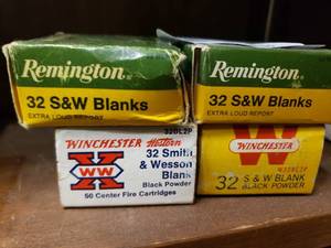 lot 2250 image: 5 Boxes of 32 Smith and Wesson Blanks