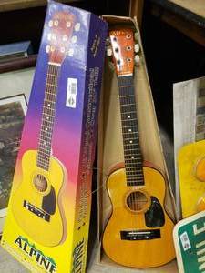 lot 2256 image: Alpine Student Sized Acoustic Guitar