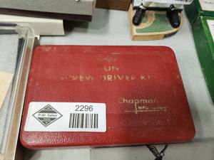 lot 2296 image: Chapman Screwdriver Kit