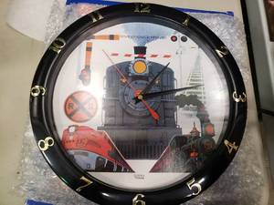 lot 2330 image: Musical Train Clock with Train Sound