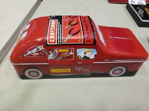 lot 2348 image: Craftsman 3-Piece Precision Plier Set in Vintage Collectors Car Tin