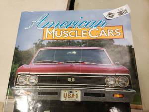 lot 2352 image: Hardback American Muscle Cars by Jim Campisano and John Force Castrol GTX Magazine Excerpt