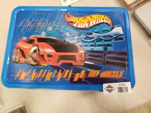 lot 2358 image: Vintage Hot Wheels Popcorn Tin