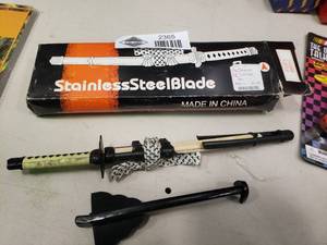lot 2365 image: Stainless Steel Samurai Sword Letter Opener