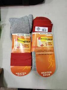 lot 2386 image: 2 Pairs of Heated Socks