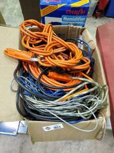 lot 2394 image: Box of Various Cords and Wires