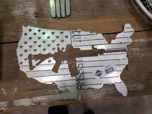 lot 2405 image: Metal Cut-Out USAAR-15