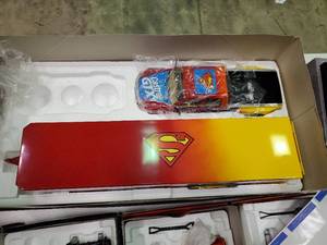 lot 2449 image: Mac Tools Collectors Club Superman Die Cast Truck and Enclosed Trailer