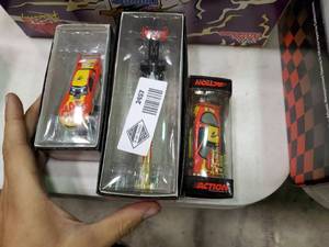 lot 2457 image: Lot of 3 Mac Tools Die Cast Collectible Drag Cars