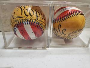 lot 2522 image: Lot of 2 We the People Baseballs