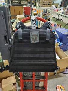 lot 2537 image: AR500 Body Armor Bullet proof vest-Condor Plate Carrier with 10x12 Flat ASC AR500 Level 3 Plates