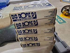 lot 2543 image: 5 Partial Boxes of Spent 375 Winchester Rifle Cartridges
