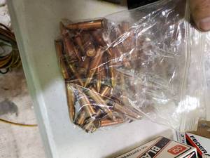 lot 2553 image: Lot of 4 Bags of 7.62x39 mm-- Approx. 30 RoundsBag