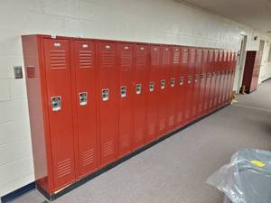 lot 14 image: Lot of 19 Metal Combination Lockers- Made by Penco- Have Combinations to All