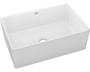 lot 99 image: Elkay Fireclay 30 Single Bowl Farmhouse Kitchen Sink- Retail $998.00