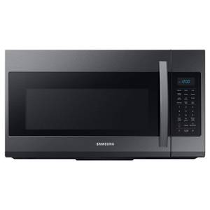 lot 155 image: Samsung 1.9 Cu. Ft. Over-the-Range Fingerprint Resistant Microwave with Sensor Cooking
