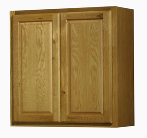 lot 306 image: Kitchen Classics Portland 30-in x 30-in x 12-in Oak Portland Double Door Kitchen Wall Cabinet