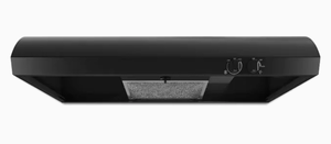 lot 308 image: Whirlpool 30-in Convertible Black Undercabinet Range Hood
