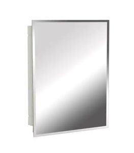 lot 600 image: Project Source 16-in x 26-in Frameless Plastic Surface Mount and Recessed Medicine Cabinet