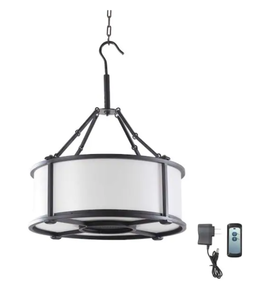 lot 607 image: allen  roth Gazebo Chandelier and Speaker