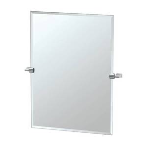 lot 613 image: Gatco 4379S Chrome Rectangular Wall Mirror From The Bleu Collection