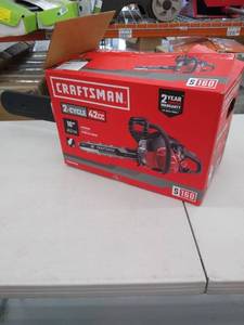 lot 3909 image: Craftsman 16 Chainsaw 2-cycle 42cc - 358.740160 ( Used , Runs and has gas )