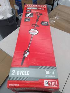 lot 3971 image: CRAFTSMAN 25-cc 2-cycle 10-in Gas Pole Saw ( Runs ). Used.