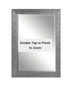 lot 3992 image: Decorative Wall Mirror Hangs Vertically Or Horizontally ( ( 26 x 50 ) Light Grey, Set of 2.