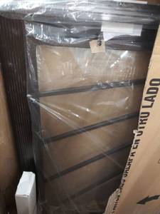 lot 4245 image: Gatehouse Sunray Copper Vein Steel Recessed Mount Single Door Security Door (Common 36-in x 80-in Actual 35-in x 78.5-in) NOT FULLY INSPECTED OUTSIDE BOX