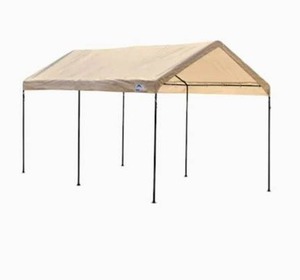lot 4251 image: ShelterLogic 10-ft L Rectangle Sandstone Standard Canopy