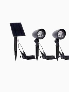 lot 4271 image: Portfolio Black Spotlights Led Solar 25 Lumens