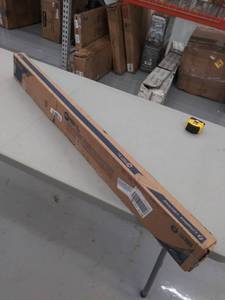 lot 4280 image: Lithonia Lighting C 232 120 GESB Two-Light T8 Fluorescent Ceiling Fixture, White DAMAGED