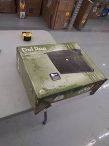 lot 4281 image: Architectural Mailboxes Dal Rae Galvanized Steel Wall-Mounted Black Locking Mailbox 6.42 in. H