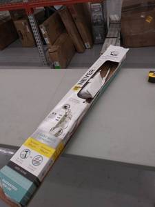 lot 4283 image: Zenna Home Never Rust Aluminum Shower Rod curved