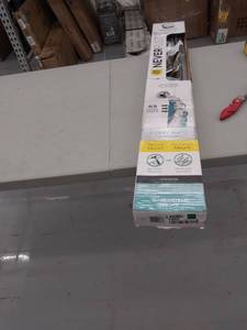 lot 4284 image: 72-in Chrome Tension Single Curve Shower Rod Screw-mount