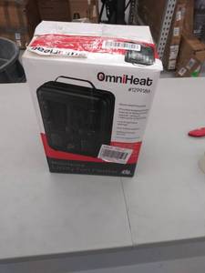 lot 4297 image: Omniheat 1299186 Milkhouse Utility Fan Heater 5,100 Btu Safety Shutoff 160sqft, Powers on