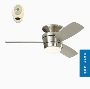 lot 4342 image: Harbor Breeze Mazon Brushed Nickel Finish Ceiling Fan ( Not Inspected )